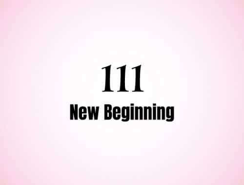 Angel Number 111